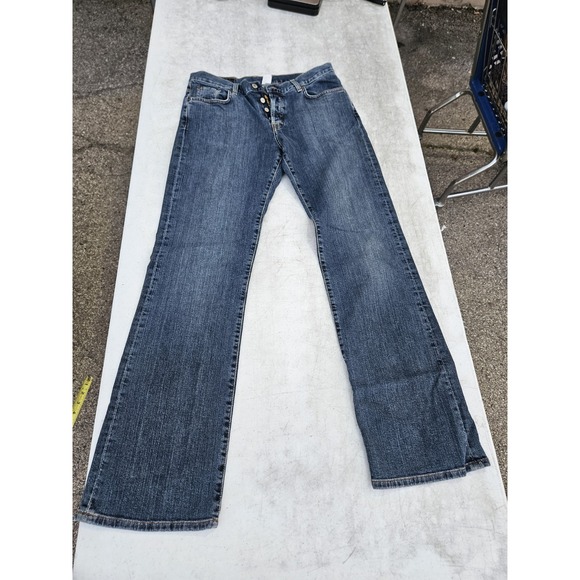 Lucky Brand Denim - Lucky Brand Jeans Women's Blue Easy Rider Button-Fly Denim Size 12 | 31 Long Len